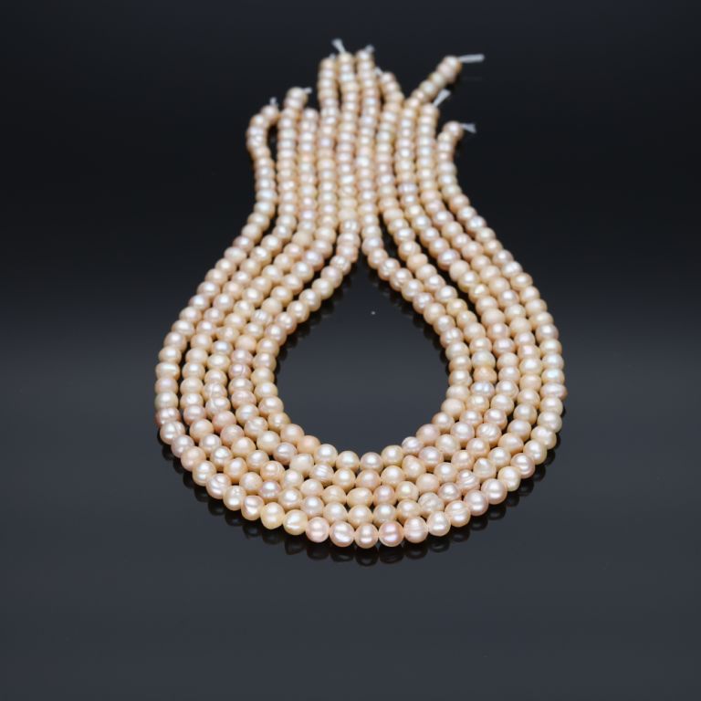 Perle de cultura piersica 5-6 mm I Magazinuldepietre.ro