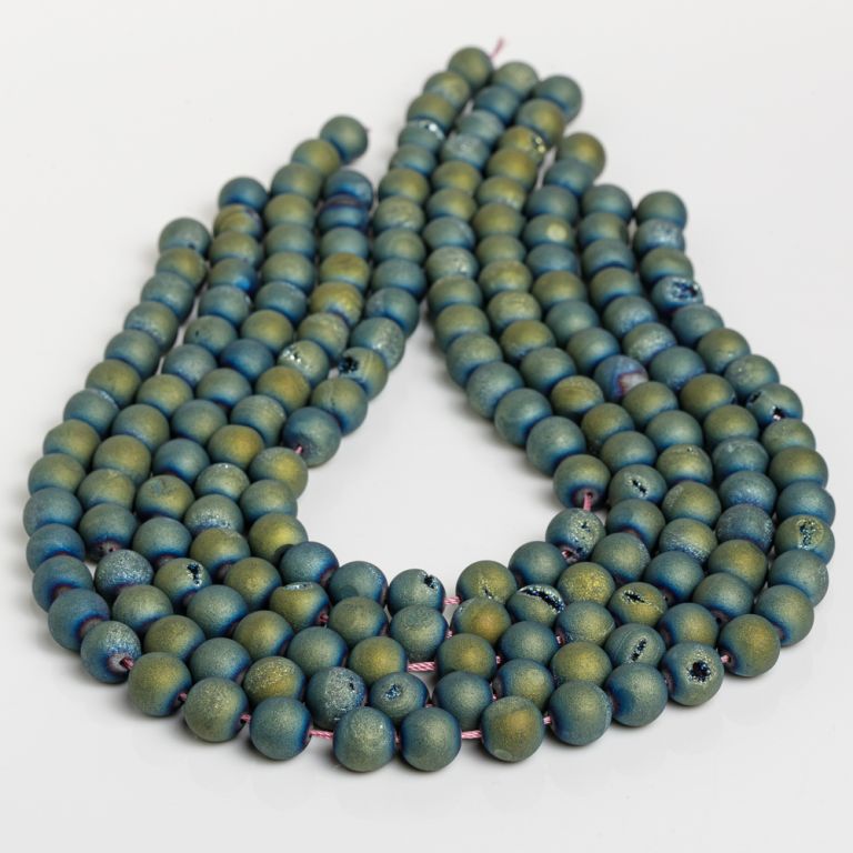 Agat placat turcoaz sfere 10 mm I Magazinuldepietre.ro