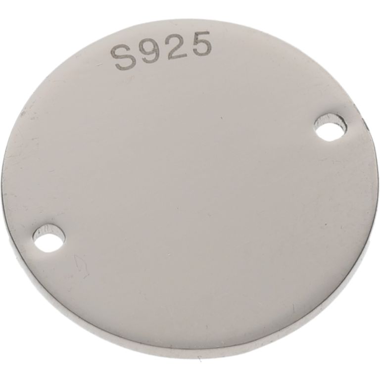 Black Friday - Reduceri [Link argint placat rodiu rotund 15 mm - 1 buc] Promotie