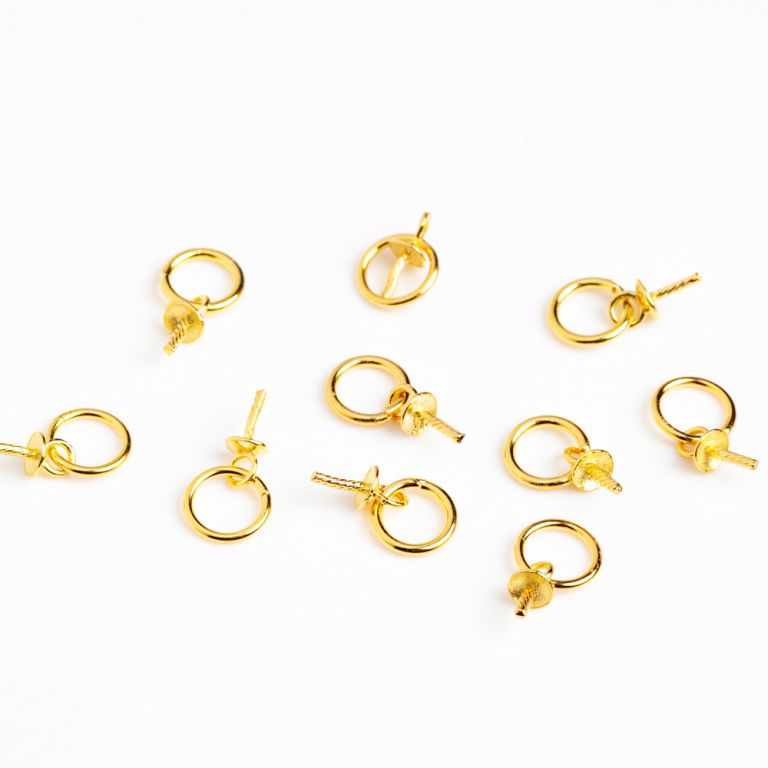 Black Friday - Reduceri [Prindere pandantiv argint placat aur 14K za sudata 0.6x5 mm - 2 buc] Promotie