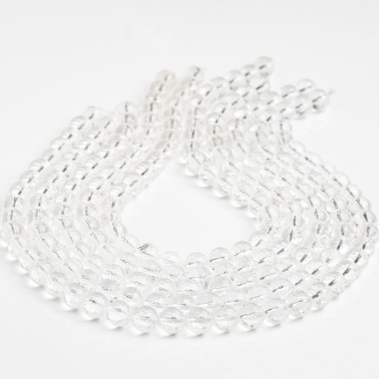 Cristal stanca sfere fatetate 10 mm I Magazinuldepietre.ro