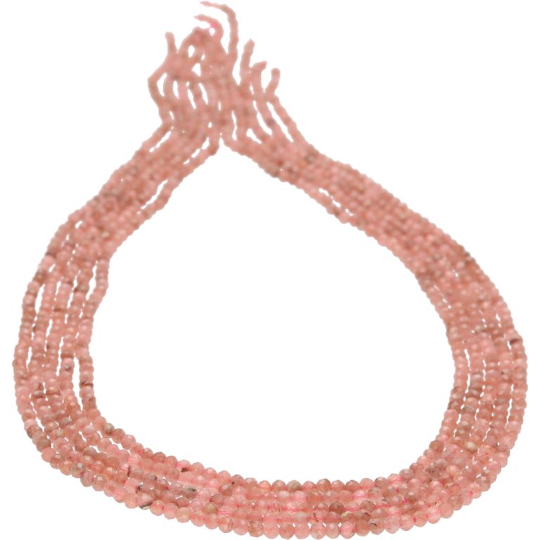 Pietre Semipretioase - Rodocrozit Brazilia sfere fatetate 2.5 mm