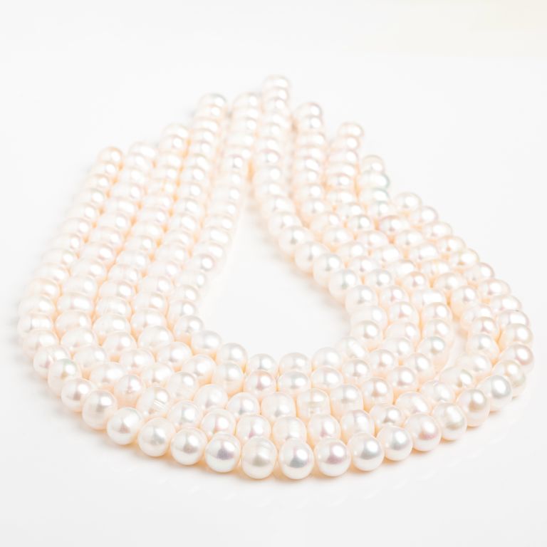 Perle de cultura alb 11-12 mm I Magazinuldepietre.ro