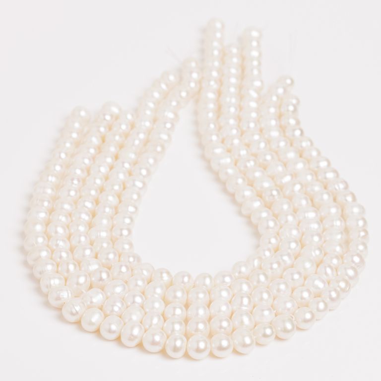 Perle de cultura alb 8-9 mm in magazinuldepietre.ro
