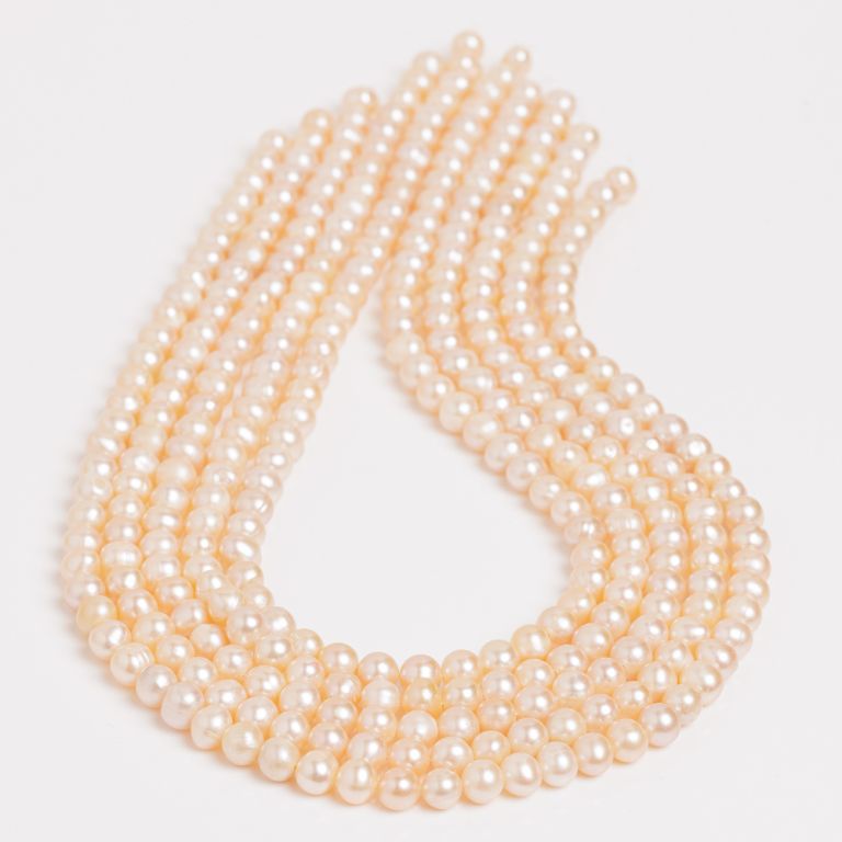 Perle de cultura piersica 6-7 mm I Magazinuldepietre.ro