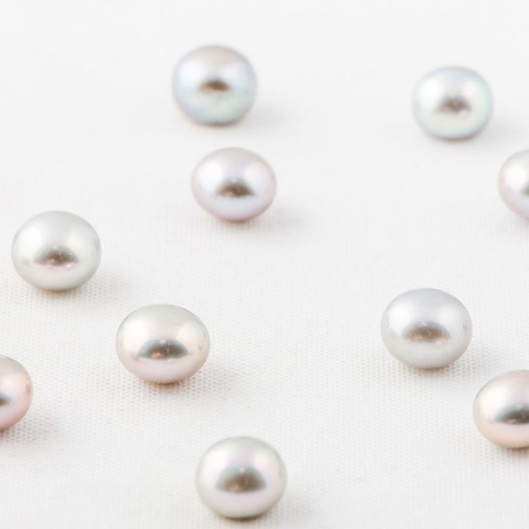 Cabosoane perle de cultura gri 6 mm - 10 buc I Magazinuldepietre.ro