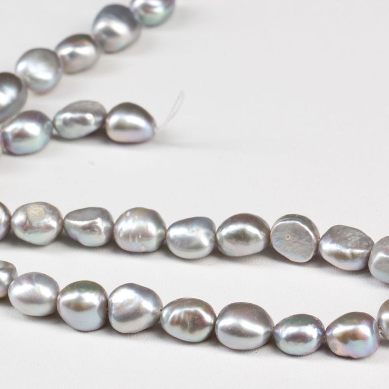 Perle de cultura gri forme neregulate 10-11 mm I Magazinuldepietre.ro