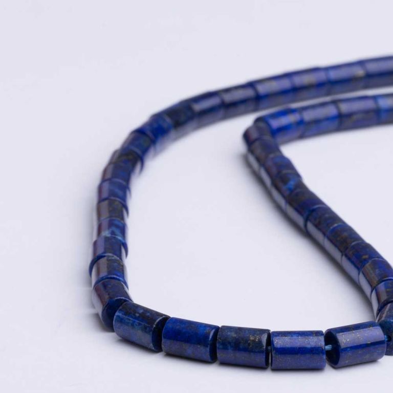 Lapis lazuli tuburi drepte 6x8 mm I Magazinuldepietre.ro