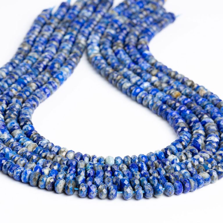 Lapis lazuli discuri fatetate 6 mm I Magazinuldepietre.ro