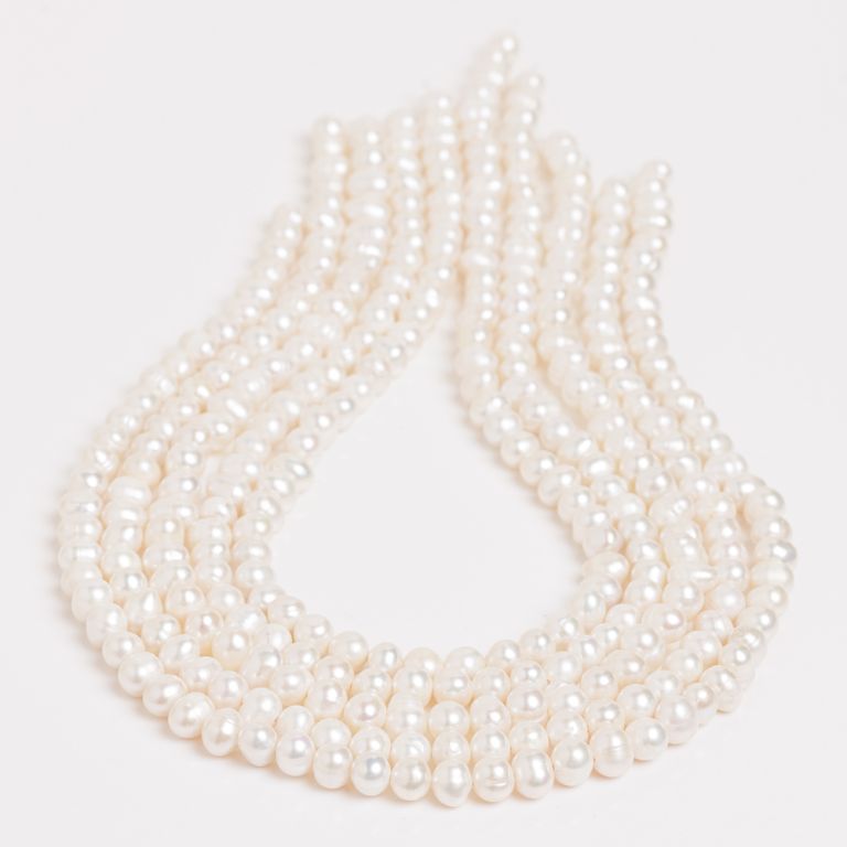 Perle de cultura alb 5-6 mm V1 in magazinuldepietre.ro
