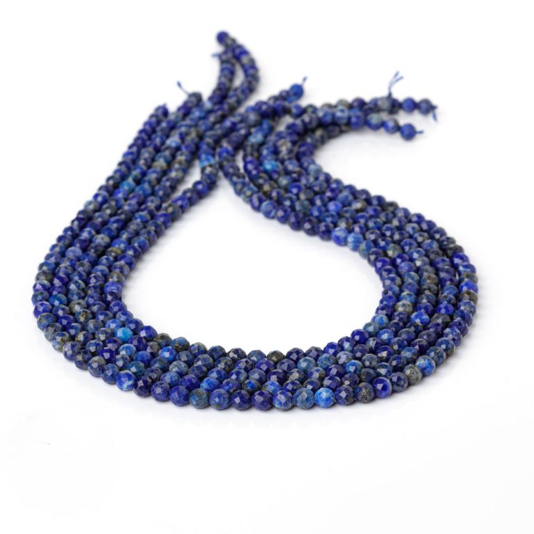 Lapis lazuli sfere fatetate 5 mm I Magazinuldepietre.ro