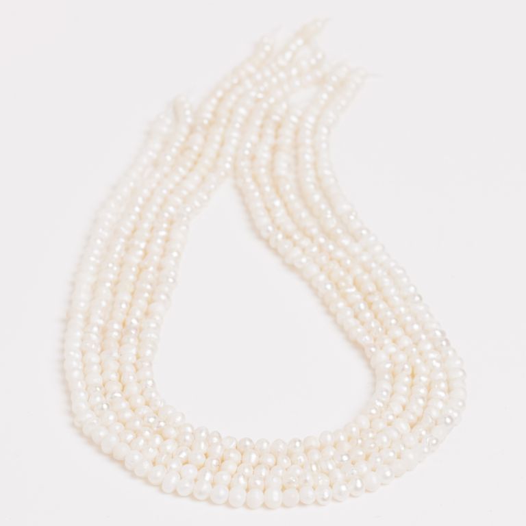Pietre Semipretioase - Perle de cultura alb 3-5 mm
