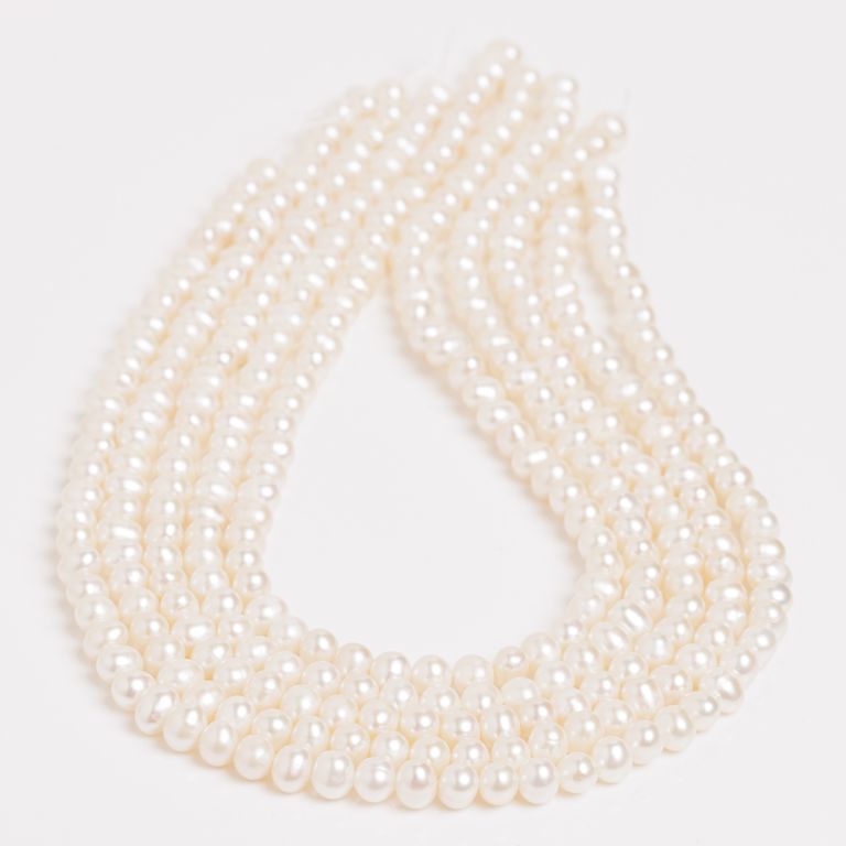 Pietre Semipretioase - Perle de cultura alb 6-7 mm v1
