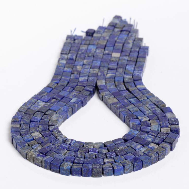 Pietre Semipretioase - Lapis lazuli cuburi 6 mm