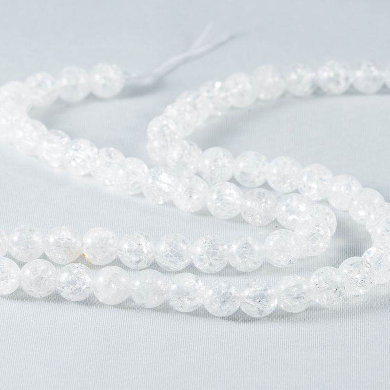 Cristal gheata sfere 6 mm I Magazinuldepietre.ro