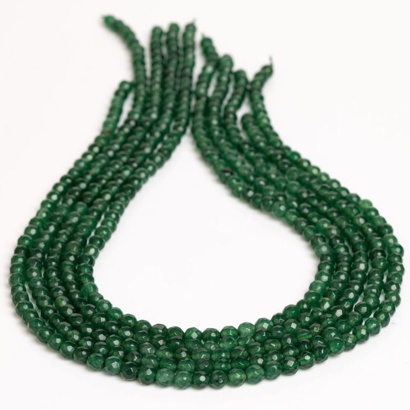 Black Friday - Reduceri [Agat verde smarald sfere fatetate 4 mm] Promotie