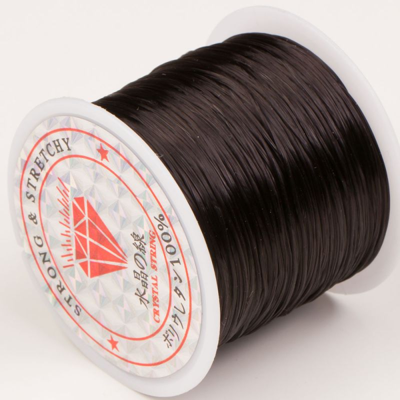 Rola guta elastica 60 m negru I Magazinuldepietre.ro
