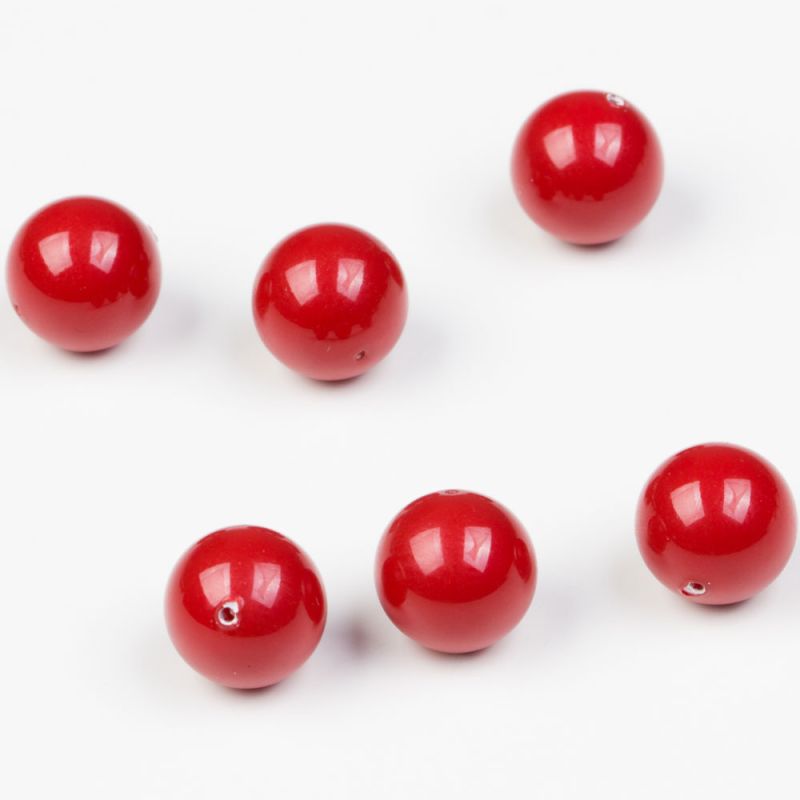 Swarovski 5810 Crystal Pearls 10 mm Red Coral - 8 buc I Magazinuldepietre.ro