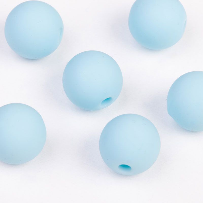 Silicon bleu sfera 12 mm - 10 buc I Magazinuldepietre.ro