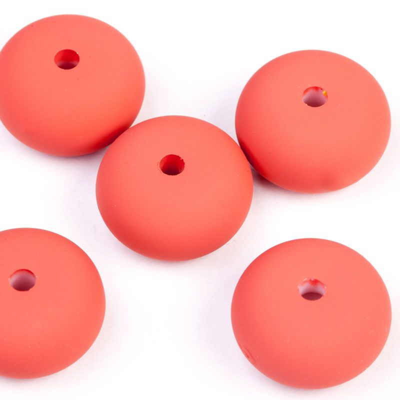 Silicon caramiziu disc 10x18 mm - 5 buc I Magazinuldepietre.ro