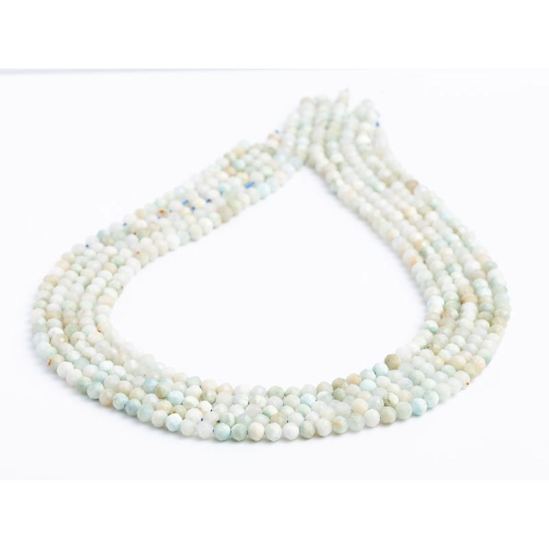 Larimar sfere fatetate 4.5 mm I Magazinuldepietre.ro