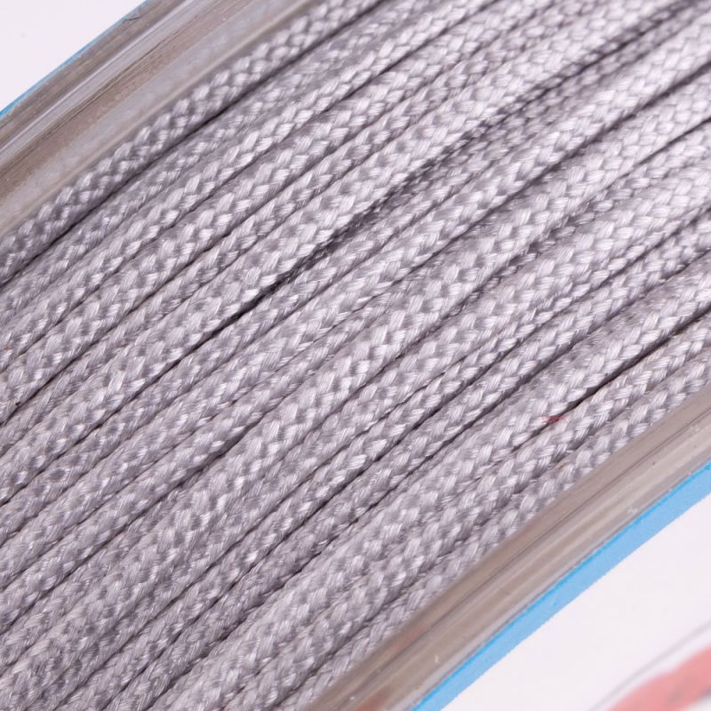 Rola fir textil gri 0.8 mm 20 metri I Magazinuldepietre.ro