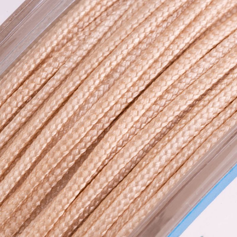Rola fir textil crem 0.8 mm 20 metri I Magazinuldepietre.ro