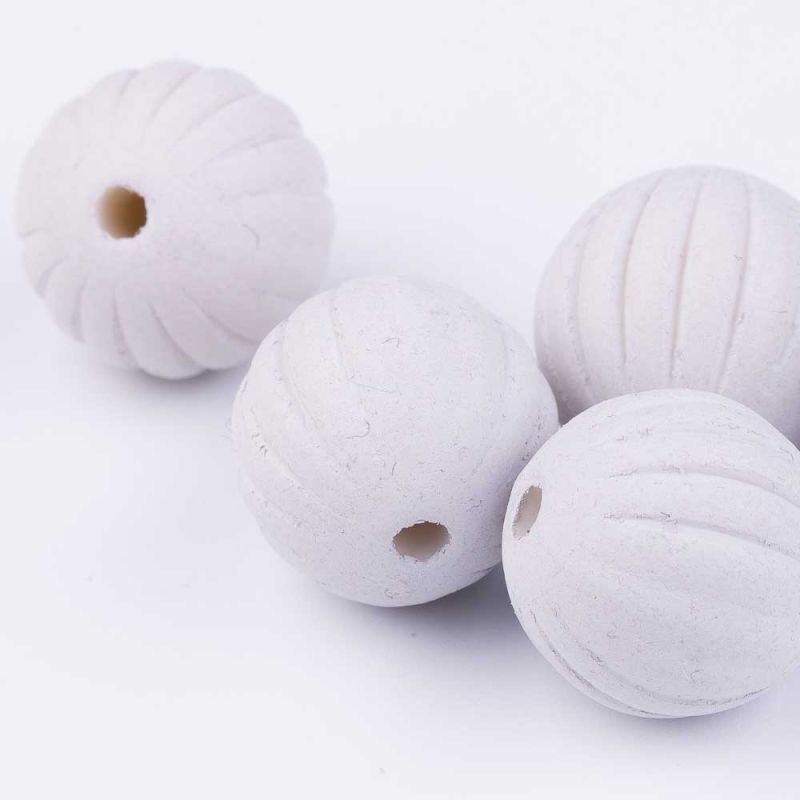 Silicon gri deschis striatii sfera 15 mm - 10 buc I Magazinuldepietre.ro