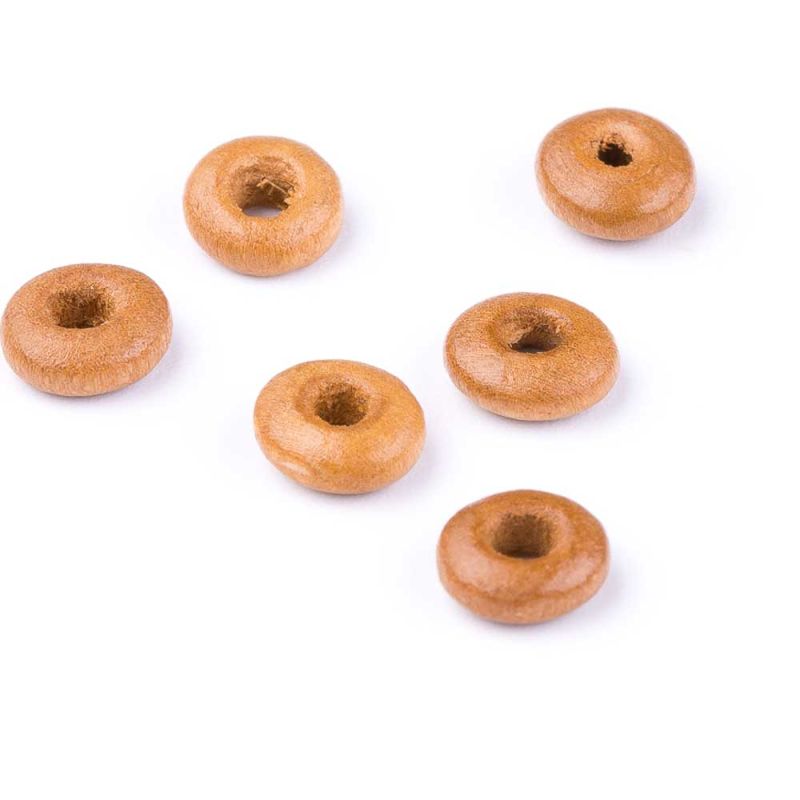Lemn natur discuri rotunjite 2x6 mm - 200 buc I Magazinuldepietre.ro