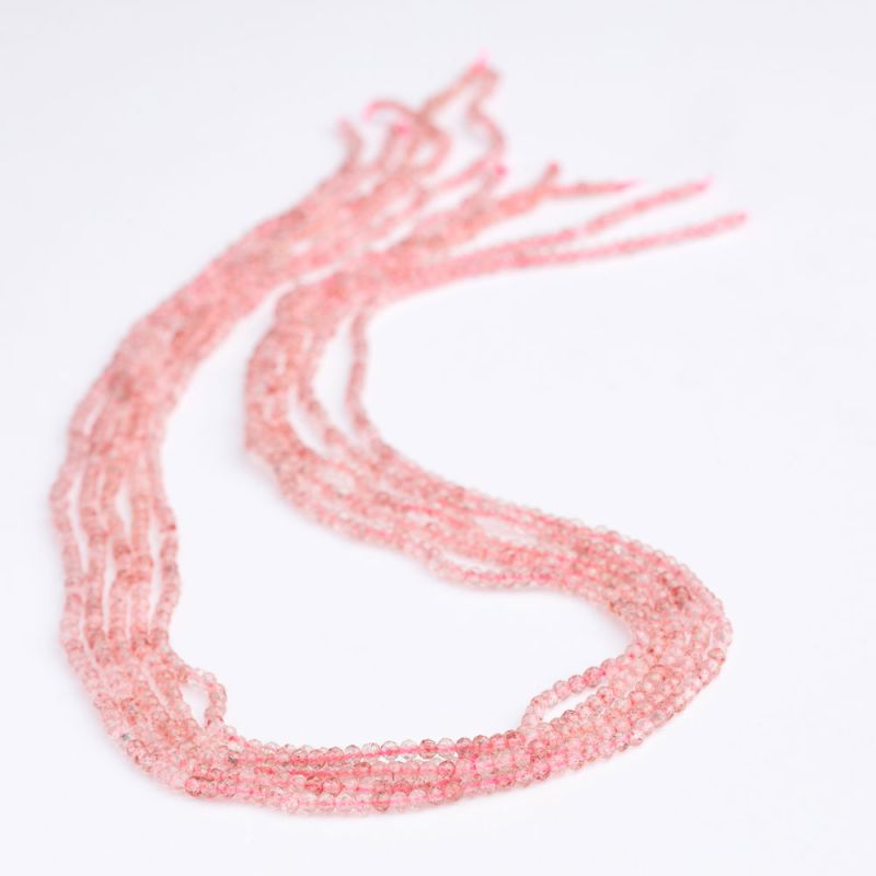 Cuart strawberry sfere fatetate 2 mm I Magazinuldepietre.ro