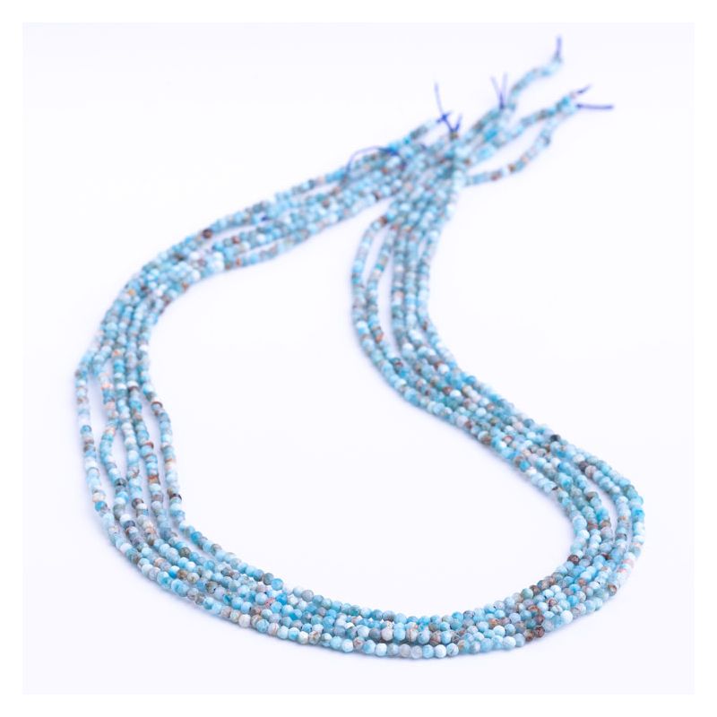 Larimar sfere fatetate 2 mm I Magazinuldepietre.ro