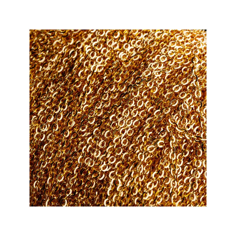 Black Friday - Reduceri [Lant argint placat aur 14K zale ovale 1.3x1.8 mm - 0.5 m] Promotie
