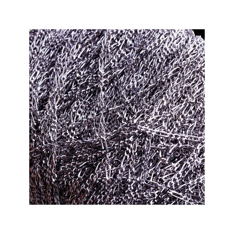Black Friday - Reduceri [Lant argint placat rodiu 2 tipuri zale 0.6x1.4 mm - 0.5 m] Promotie