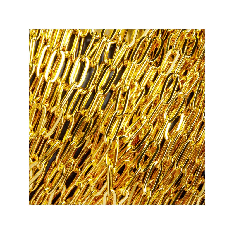 Black Friday - Reduceri [Lant argint placat aur 14K zale ovale 3.1x9.3 mm - 0.5 m] Promotie