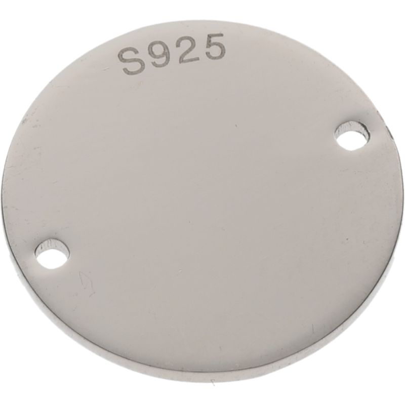 Black Friday - Reduceri [Link argint placat rodiu rotund 15 mm - 1 buc] Promotie