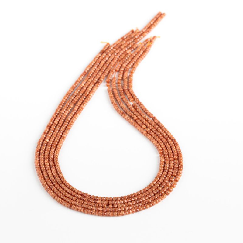 Black Friday - Reduceri [Goldstone maro discuri drepte fatetate 2x3 mm] Promotie
