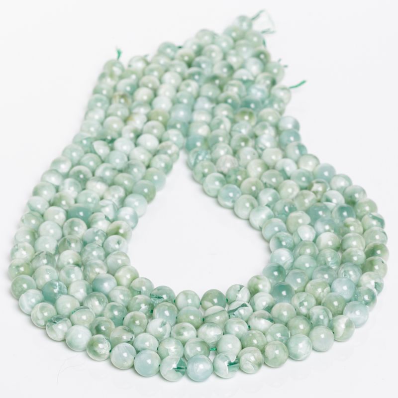 Pietre Semipretioase - Larimar verde sfere 8.5 mm