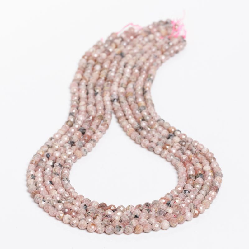 Pietre Semipretioase - Rodocrozit sfere fatetate 4 mm