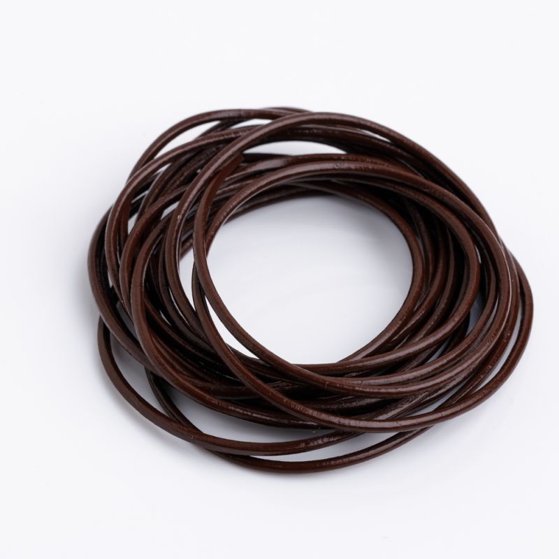 Black Friday - Reduceri [Snur piele rotund 1.5 mm maroniu - 2 m] Promotie