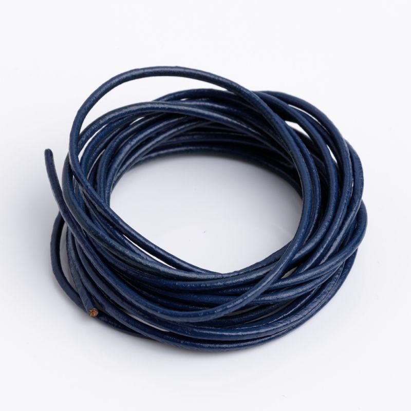 Black Friday - Reduceri [Snur piele rotund 1.5 mm bleumarin - 2 m] Promotie