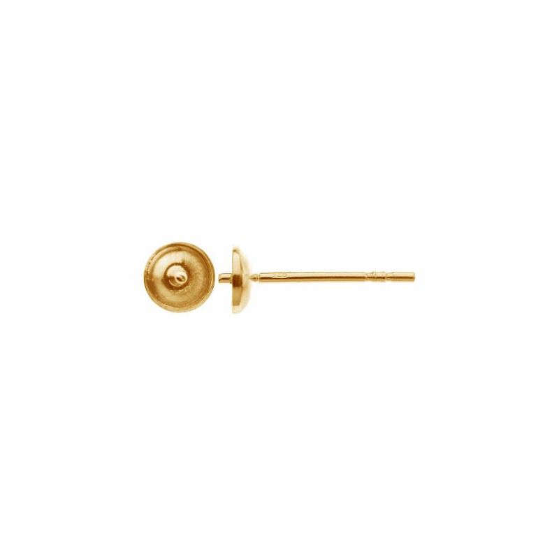Black Friday - Reduceri [Ace bumbi aur 14K cu tija 3x12 mm fara fluturi - 1 per] Promotie
