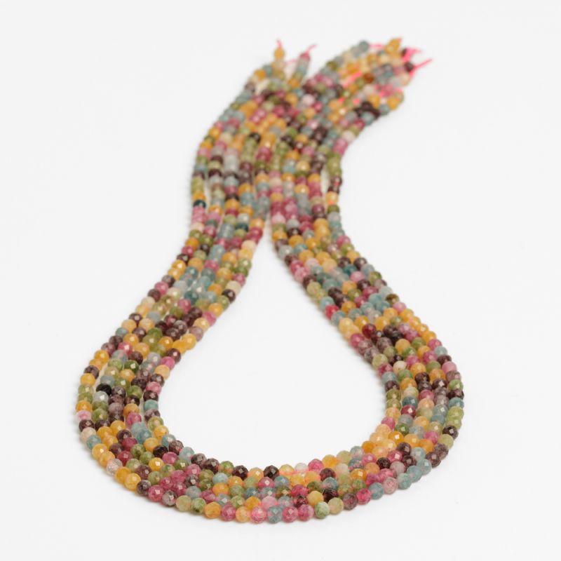Pietre Semipretioase - Jad multicolor sfere fatetate 3.5 mm