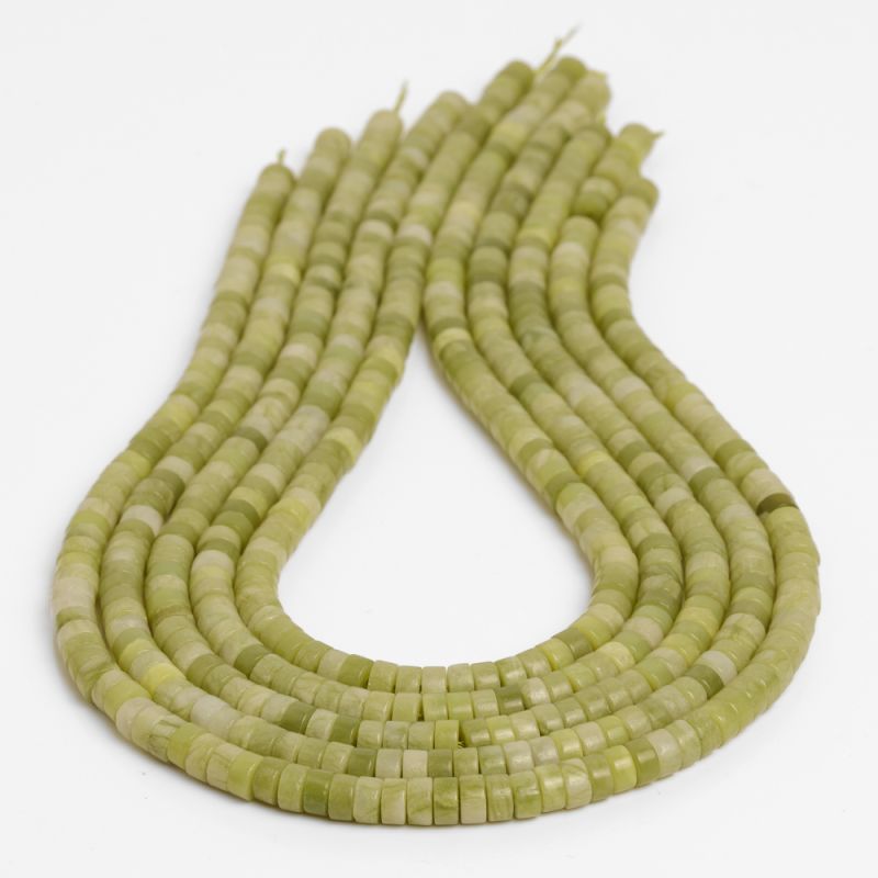 Pietre Semipretioase - Jad verde discuri drepte 6.5 mm