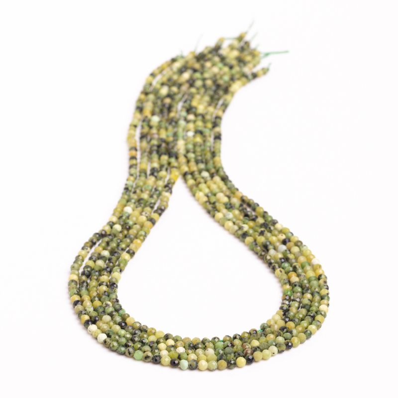 Pietre Semipretioase - Jad canadian sfere fatetate 3 mm V1