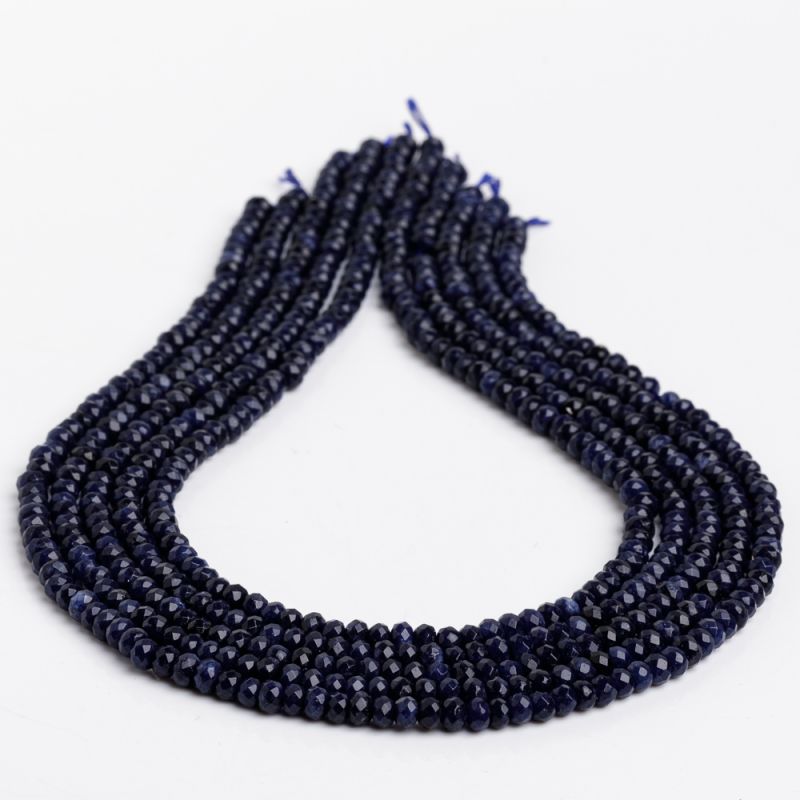 Pietre Semipretioase - Jad bleumarin discuri fatetate 4.5 mm