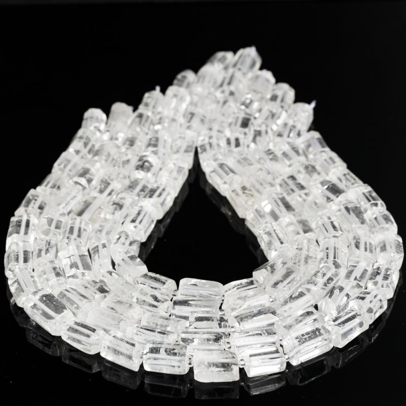 Pietre Semipretioase - Cristal stanca tuburi neregulate cu fatete 10 mm