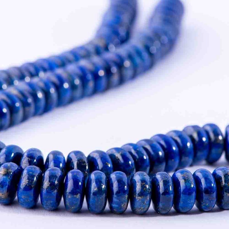 Lapis lazuli discuri 8 mm I Magazinuldepietre.ro