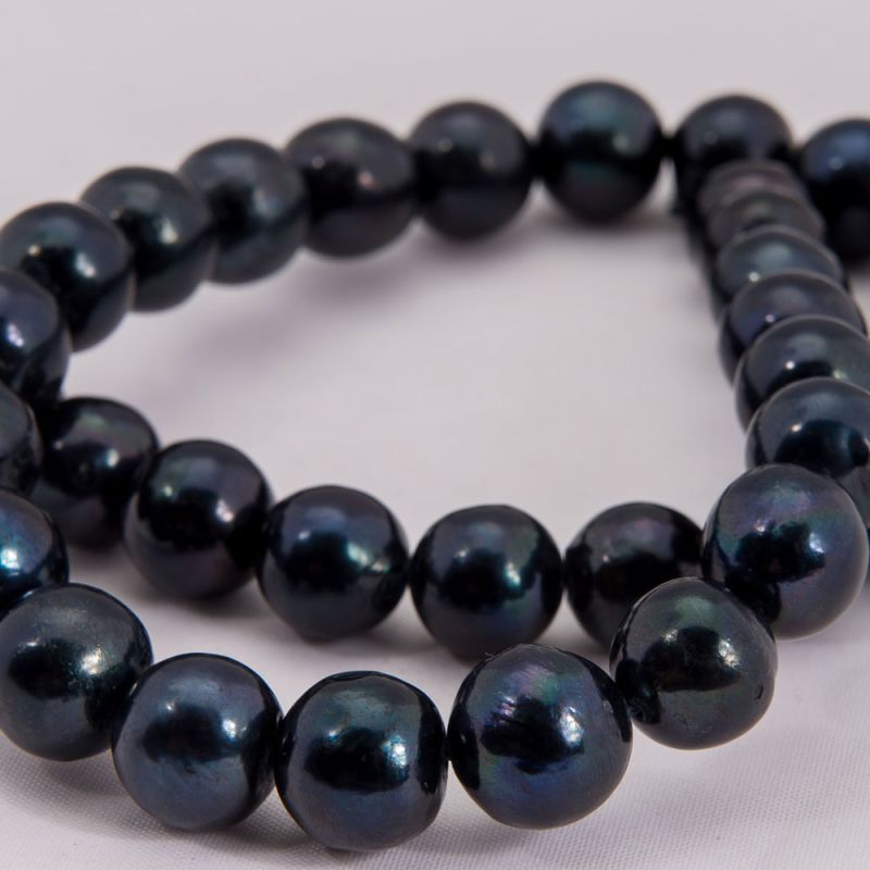 Perle de cultura negru 10-11 mm I Magazinuldepietre.ro