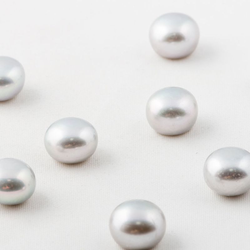 Cabosoane perle de cultura gri 10 mm - 10 buc I Magazinuldepietre.ro
