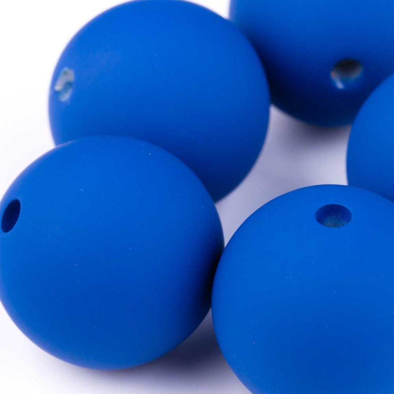 Silicon albastru sfera 24 mm - 2 buc I Magazinuldepietre.ro